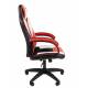 Офисное кресло Chairman Game 17 Россия экокожа черный/красный/белый. Фото товара с разных ракурсов.