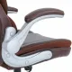 Кресло  PREMIUM "Phantom EX-553", рециклированная кожа, регулируемый подголовник, коричневое, 532941. Фото товара с разных ракурсов.