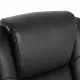 Кресло офисное  PREMIUM "Solid HD-005", НАГРУЗКА до 180 кг, рециклированная кожа, черное. Фото товара с разных ракурсов.